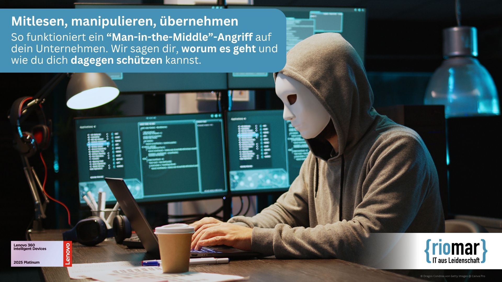 So gefährdet ein Man-in-the-Middle-Angriff dein Unternehmen in der Region Wiesbaden. riomar erklärt, wie du dich schützen kannst.