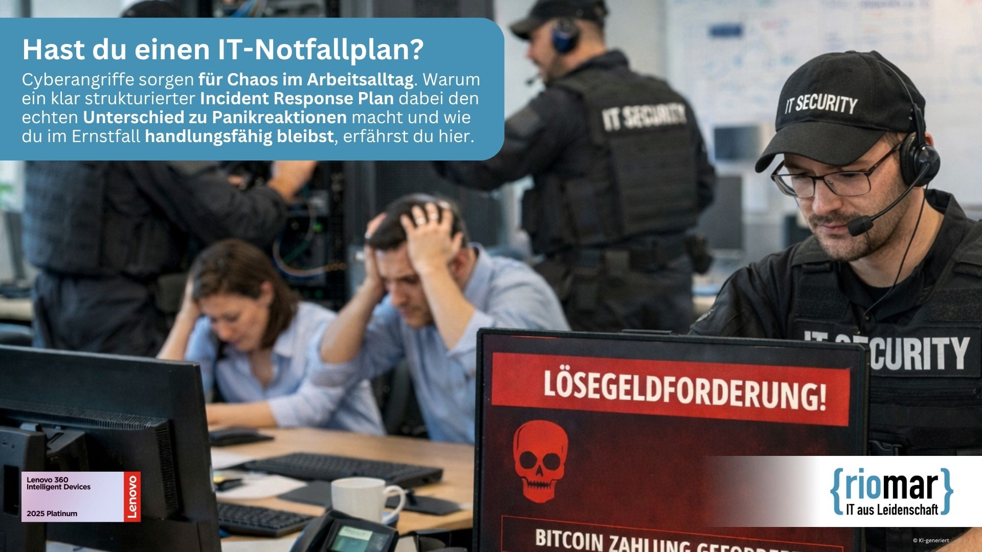 Deswegen brauchst du einen professionellen Incident Response Plan von riomar für dein Unternehmen in der Region Wiesbaden