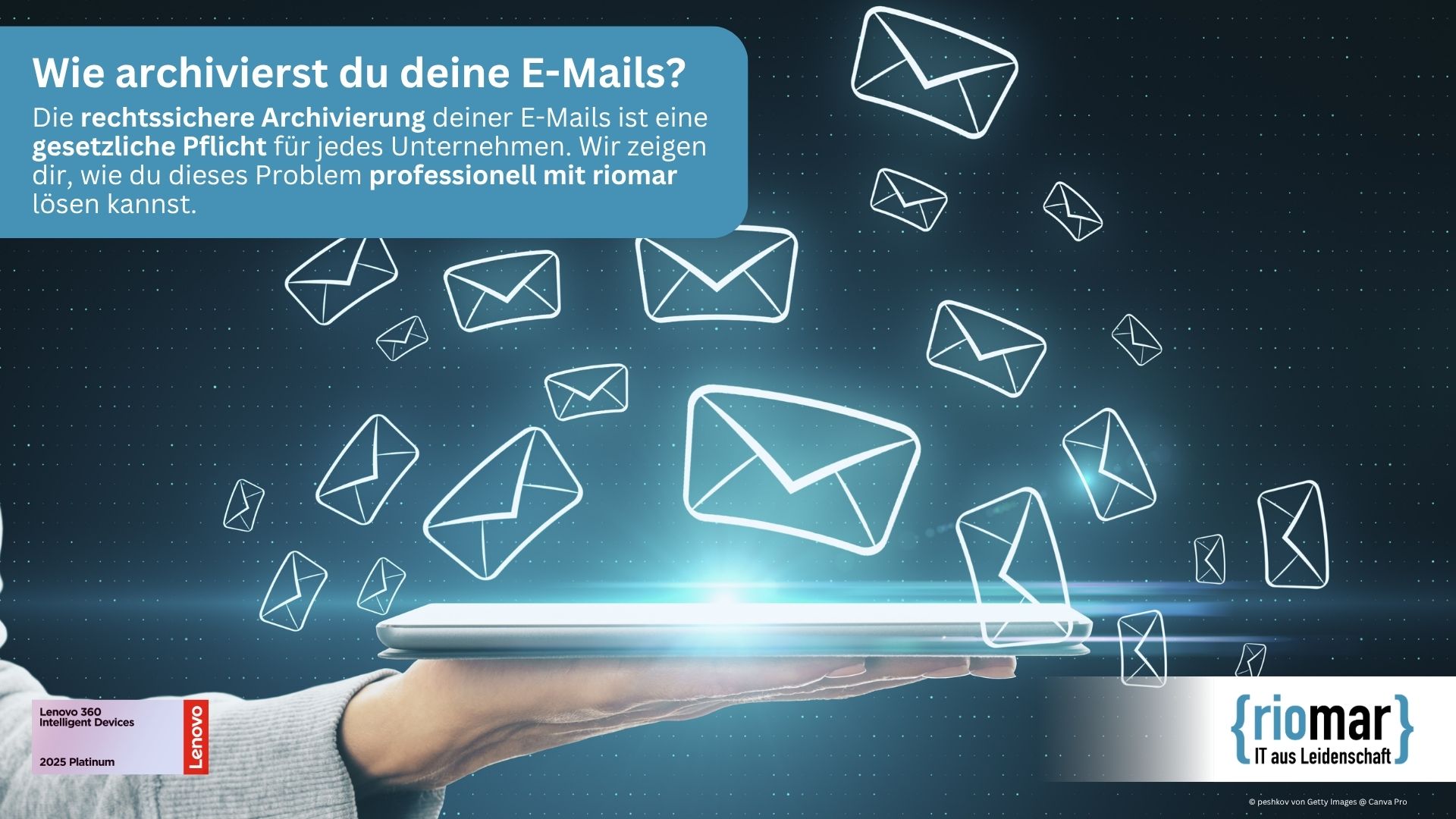 Rechtssichere E-Mail-Archivierung für Unternehmen mit riomar aus Wiesbaden