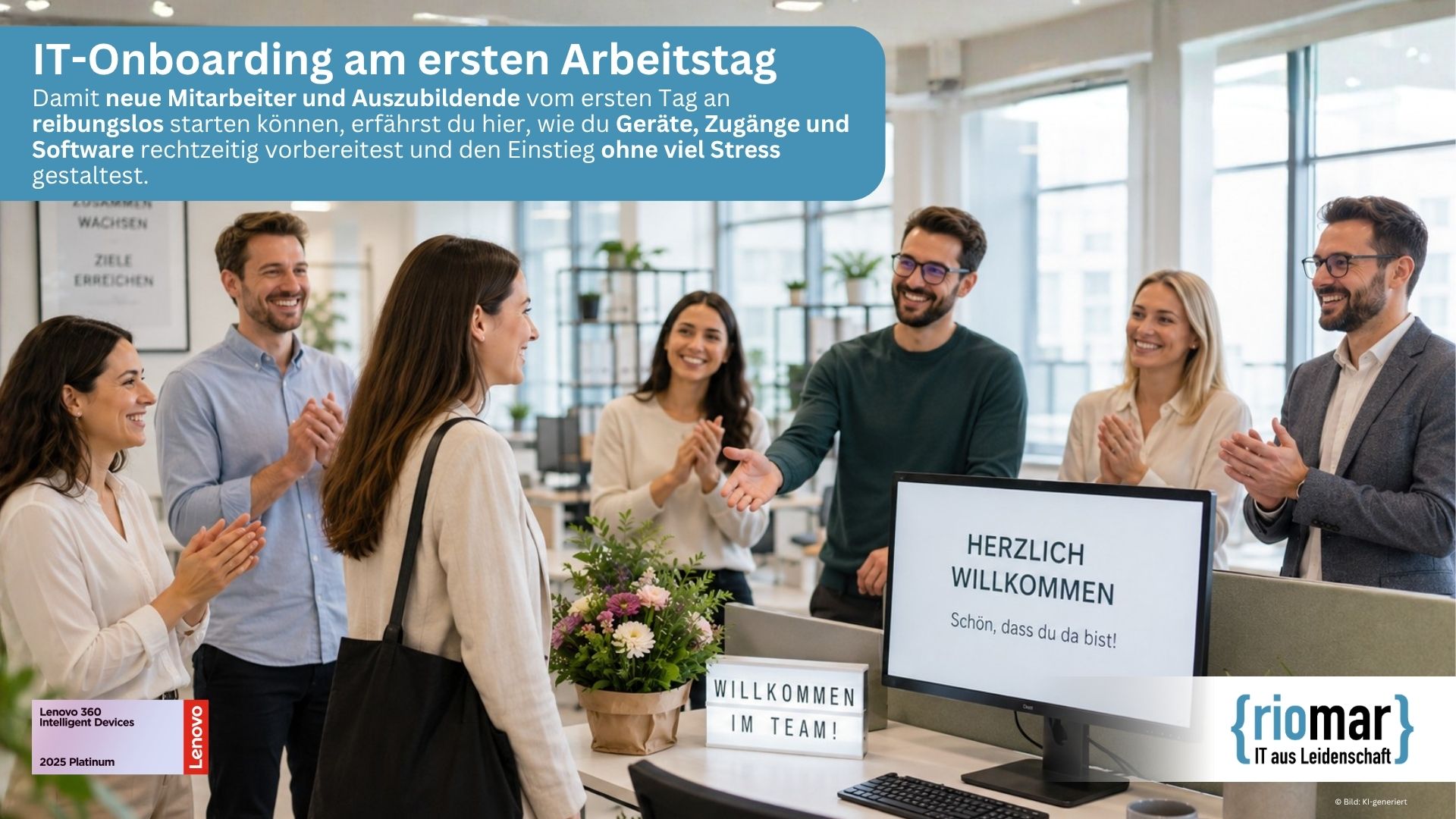 Vom ersten Arbeitstag startklar – So gelingt IT-Onboarding für neue Mitarbeiter und Auszubildende ohne große Wartezeit