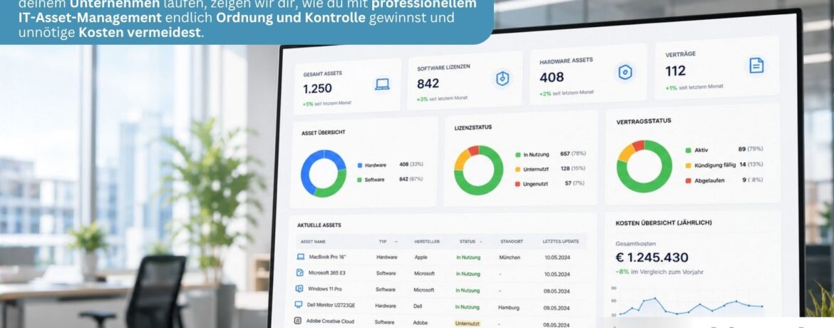 Schluss mit dem IT-Chaos – So behältst du mit professionellem IT-Asset-Management von riomar Hardware, Lizenzen und Verträge dauerhaft im Blick