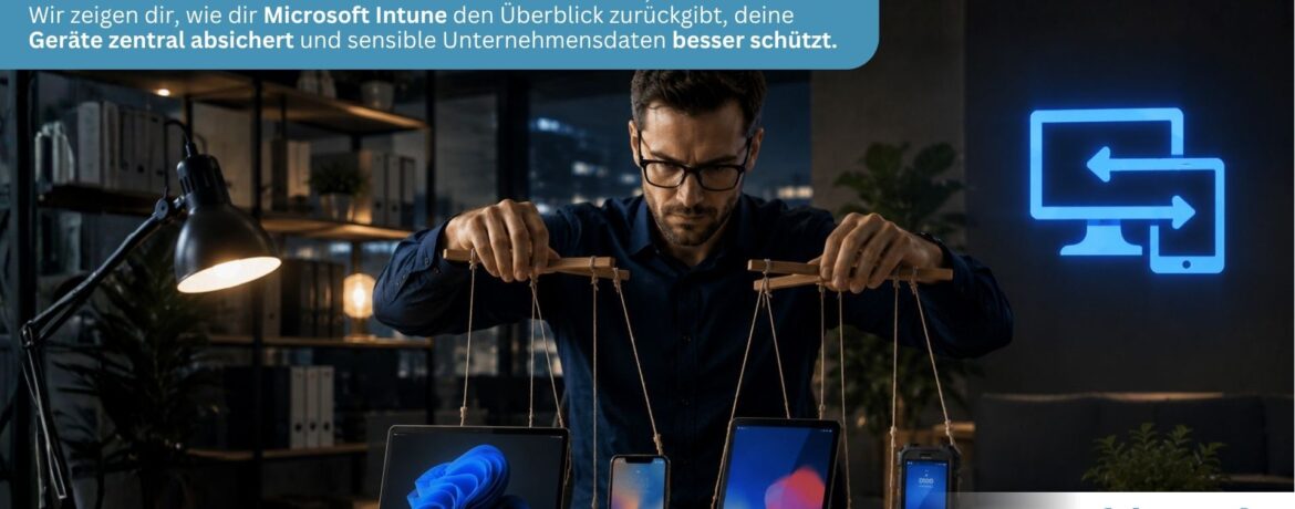 Hast du wirklich noch die Kontrolle über alle Geräte, auf denen deine Firmendaten liegen? So verschafft dir Microsoft Intune wieder den Überblick.